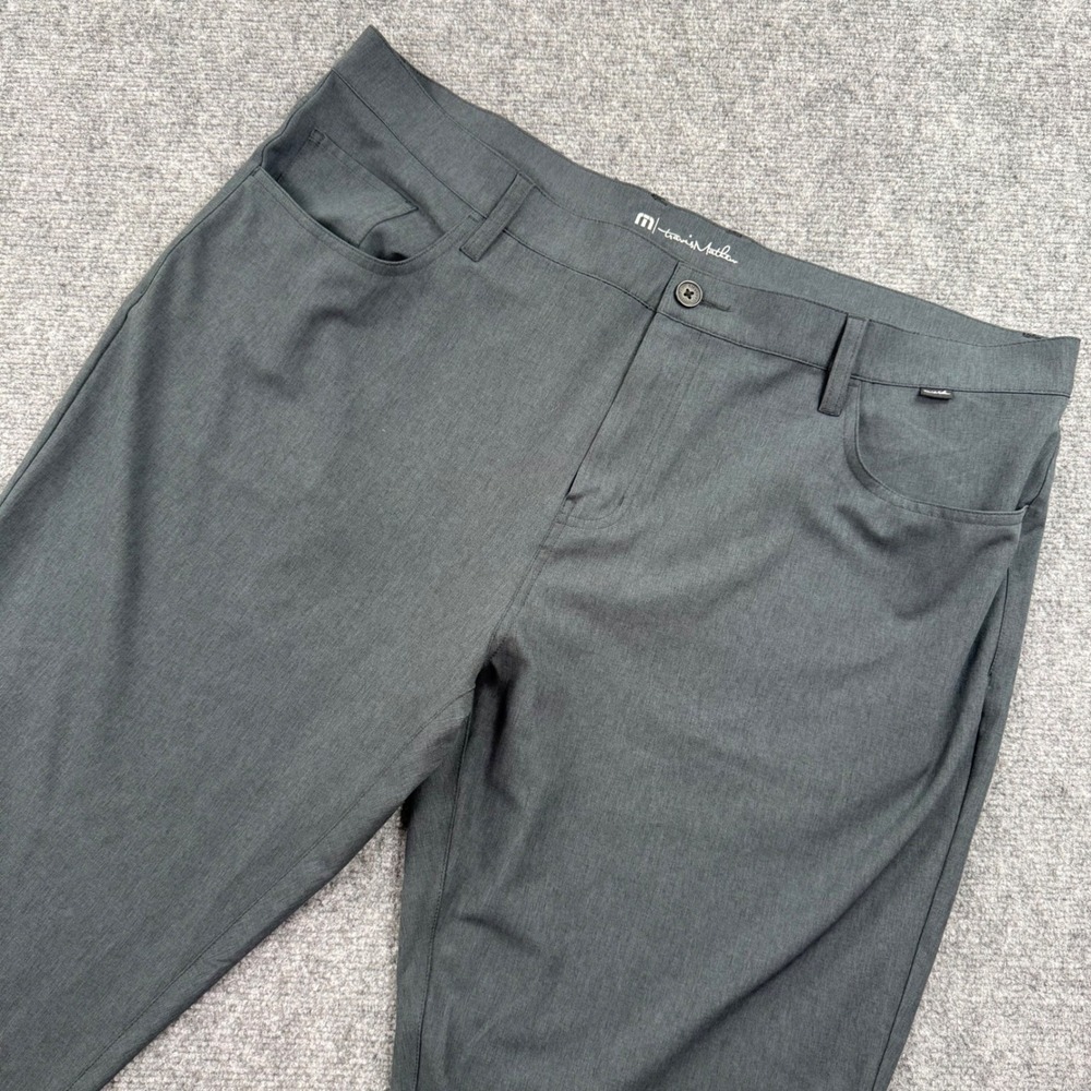 TravisMathew Golf Pants 42 Grey Stretch Performance 1MT435 Excellent Mens